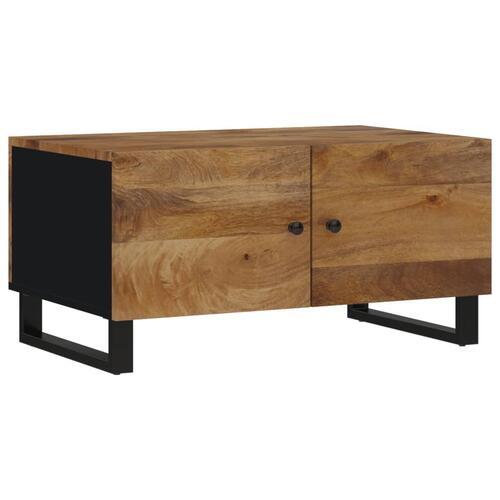 Sofabord 80x50x40 cm massivt mangotræ og konstrueret træ