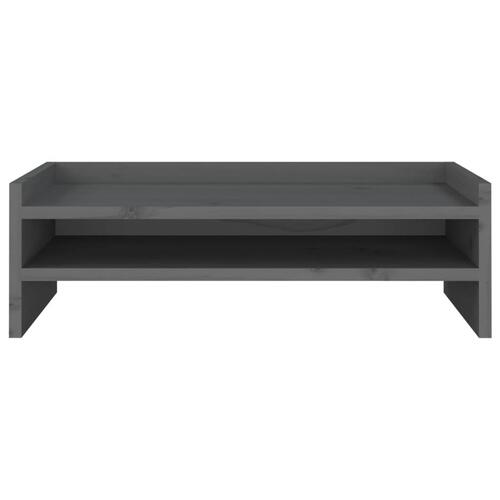 Skærmholder 50x24x16 cm massivt fyrretræ grå