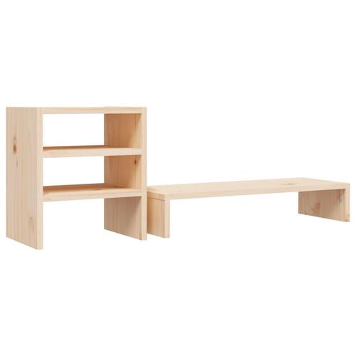 Skærmholder 81x20x30 cm massivt fyrretræ