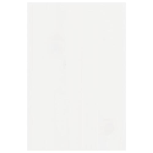 Skærmholder 81x20x30 cm massivt fyrretræ hvid