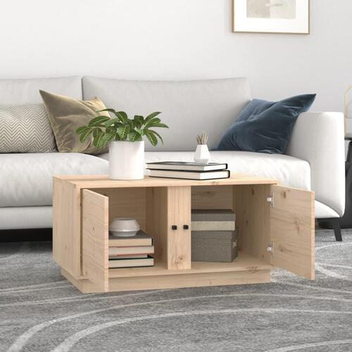 Sofabord 80x50x40 cm massivt fyrretræ
