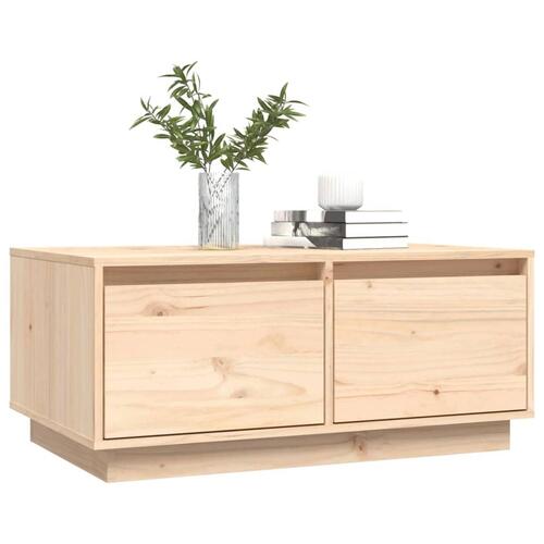 Sofabord 80x50x35 cm massivt fyrretræ