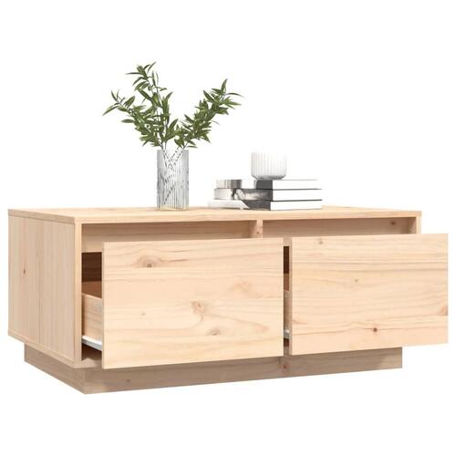 Sofabord 80x50x35 cm massivt fyrretræ