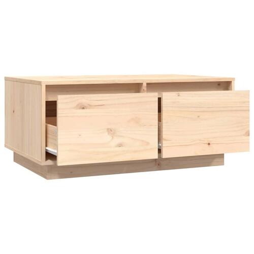 Sofabord 80x50x35 cm massivt fyrretræ