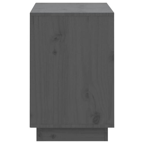 Skoreol 110x34x52 cm massivt fyrretræ grå