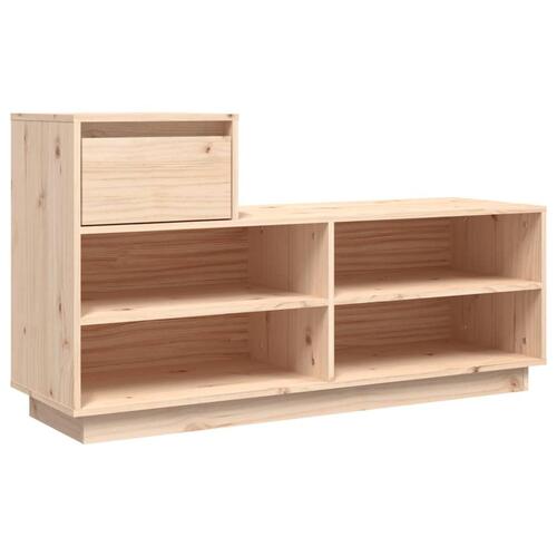 Skoreol 110x34x61 cm massivt fyrretræ