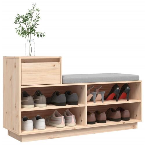 Skoreol 110x34x61 cm massivt fyrretræ