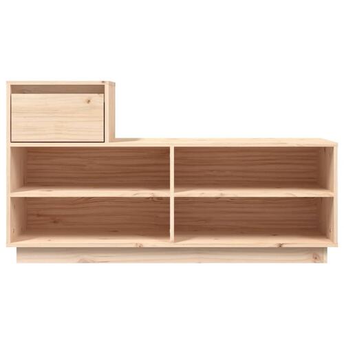 Skoreol 110x34x61 cm massivt fyrretræ