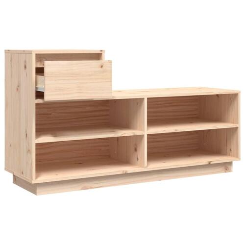 Skoreol 110x34x61 cm massivt fyrretræ