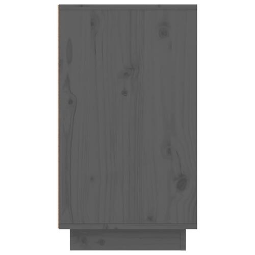 Skoreol 110x34x61 cm massivt fyrretræ grå
