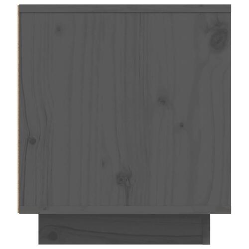 Tv-bord 110x35x40,5 cm massivt fyrretræ grå