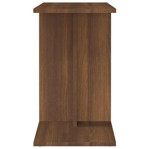 Sidebord 50x30x50 cm konstrueret træ brun egetræ