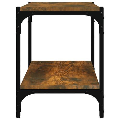 Tv-bord 60x33x41 cm konstrueret træ og stål røget egetræ