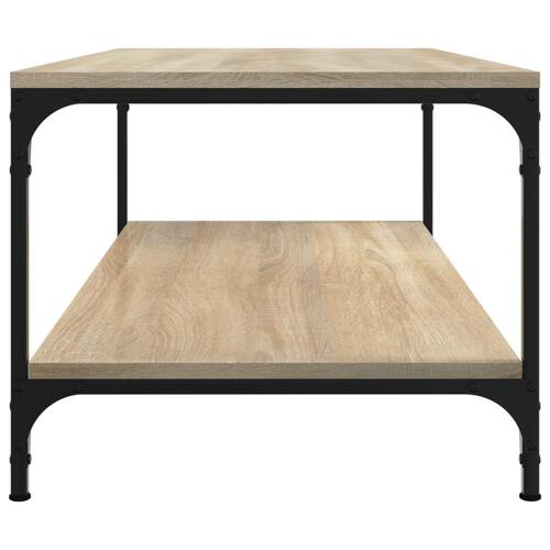 Sofabord 100x50x40 cm konstrueret træ sonoma-eg
