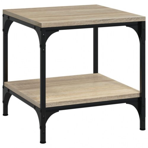 Sofabord 50x50x40 cm konstrueret træ sonoma egetræsfarve