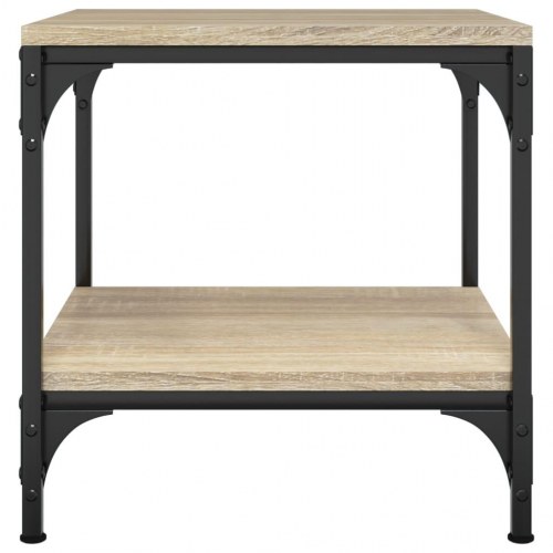 Sofabord 50x50x40 cm konstrueret træ sonoma egetræsfarve