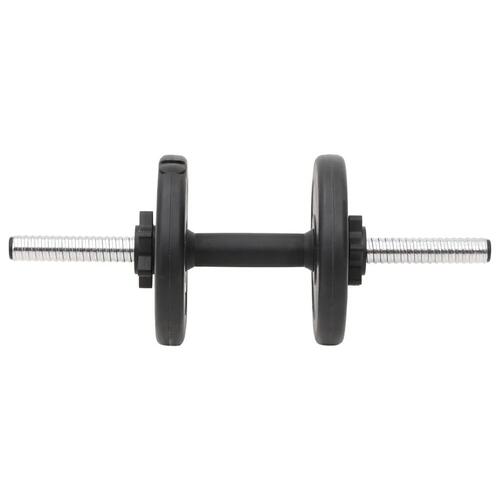 Vægtstang og håndvægt med skiver 90 kg