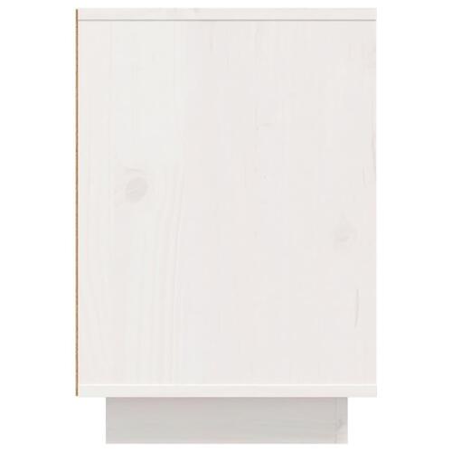 Sengeborde 2 stk. 50x34x50 cm massivt fyrretræ hvid