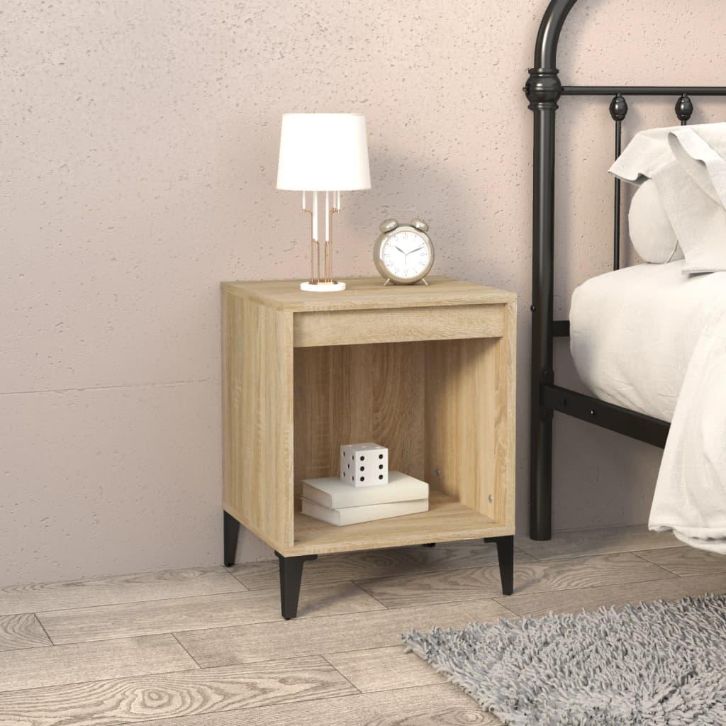 Sengebord 40x35x50 cm sonoma-eg