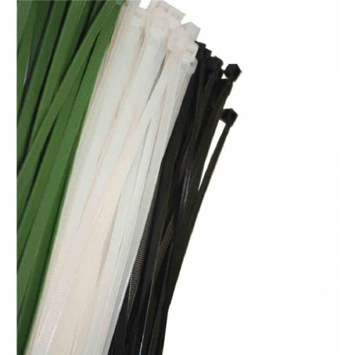 EDM Kabelbindere i nylon - Sort 380 × 4,8 mm (100 stk)