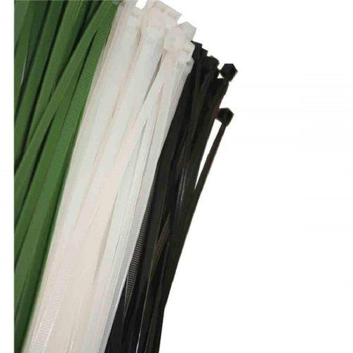 EDM Kabelbindere i nylon - Hvid/Natur, 300 x 4,8 mm (100 stk)