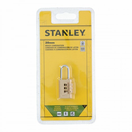 Kombination hængelås Stanley Kobber (2 cm)