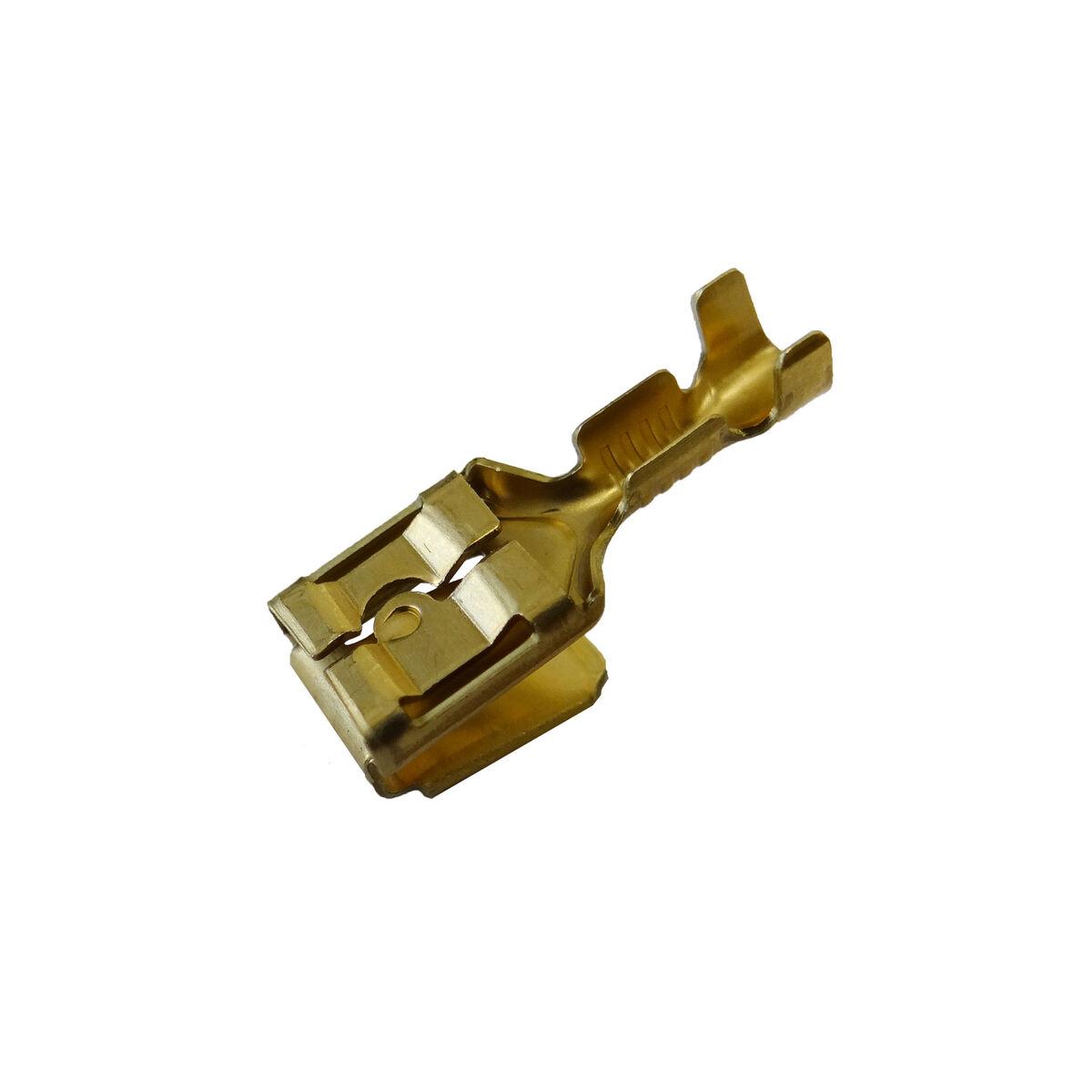EDM Product kabelterminal Ø 6,3 mm - 100 stk., stål, gylden