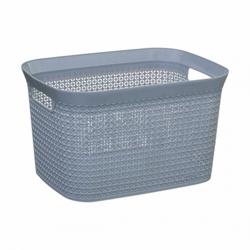 5five Simply Smart vasketøjskurv - grå polypropylen, 25 L (41,5 × 31,2 × 25,7 cm)
