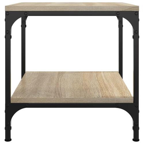 Sideborde 2 stk. 40x40x40 cm konstrueret træ sonoma-eg