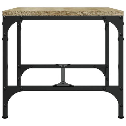 Sidebord 40x40x35 cm konstrueret træ sonoma-eg