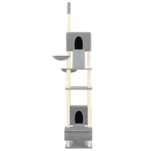 Kradsetræ fra gulv til loft 277-303 cm lysegrå