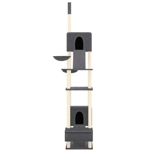 Kradsetræ fra gulv til loft 277-303 cm mørkegrå
