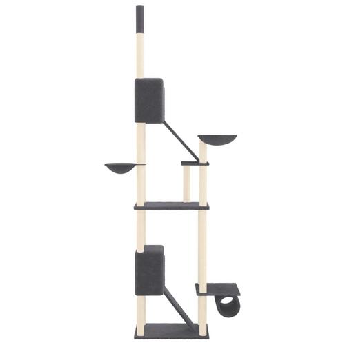 Kradsetræ fra gulv til loft 277-303 cm mørkegrå