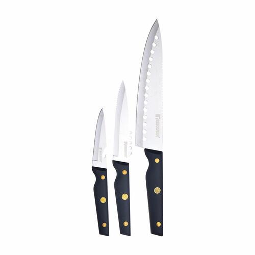 Knivsæt Bergner Pro Reeco BG41026DBL Rustfrit stål ABS 3 Dele