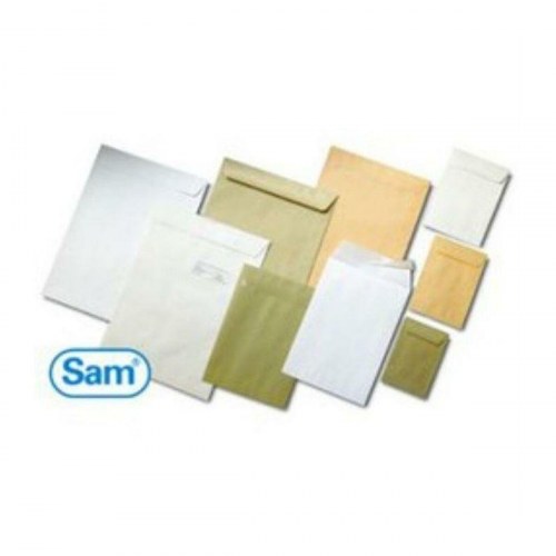 Sam konvolut A-17495 - hvid, 176 × 231 mm (18 × 23 cm), 90 g/m², auto-luk