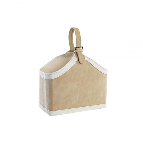 Tidsskriftholder - camel/flødefarvet polyuretan 40 × 19 × 50 cm