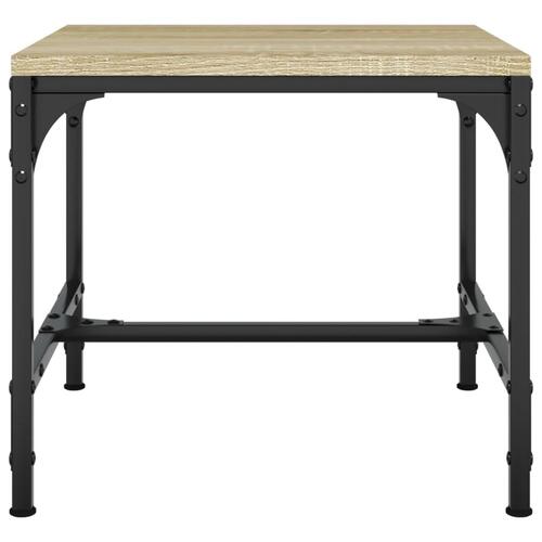 Sofabord 50x50x35 cm konstrueret træ sonoma-eg
