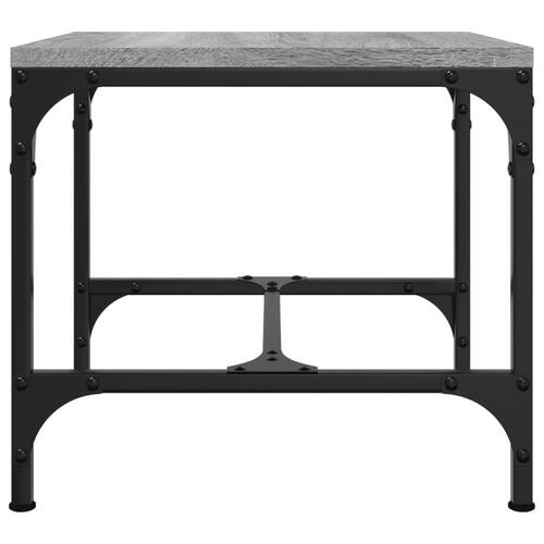 Sofabord 50x50x35 cm konstrueret træ grå sonoma-eg