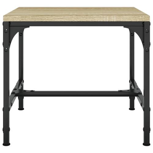 Sideborde 2 stk. 40x40x35 cm konstrueret træ sonoma-eg