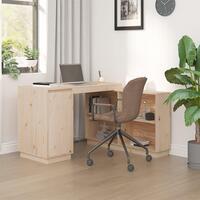 Skrivebord 110x50x75 cm massivt fyrretræ