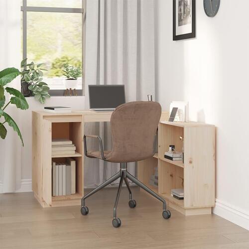 Skrivebord 110x50x75 cm massivt fyrretræ