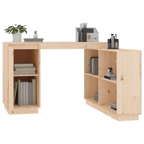 Skrivebord 110x50x75 cm massivt fyrretræ
