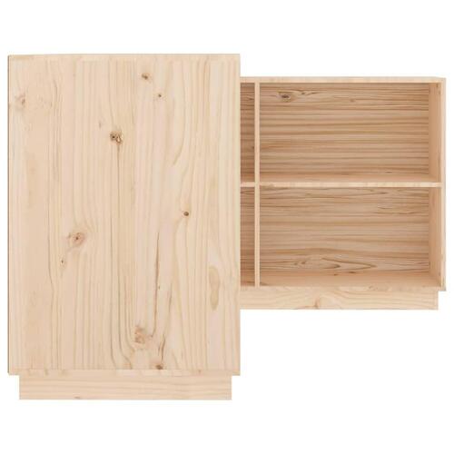 Skrivebord 110x50x75 cm massivt fyrretræ