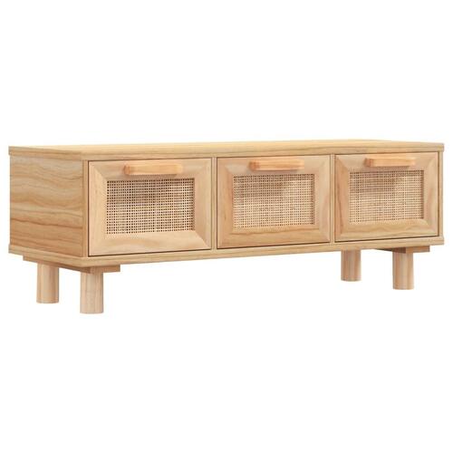 Sofabord 80x40x30 cm konstrueret træ og massivt fyrretræ brun
