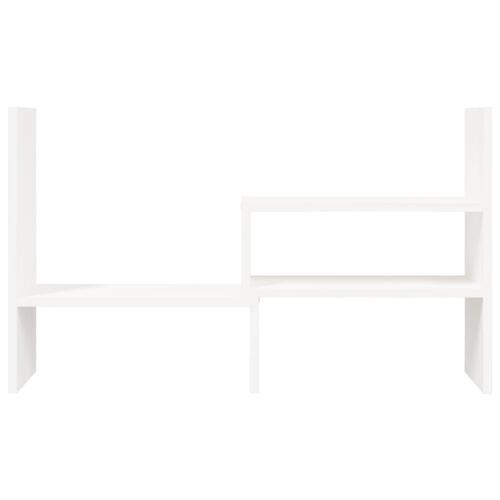 Skærmholder (39-72)x17x43 cm massivt fyrretræ hvid