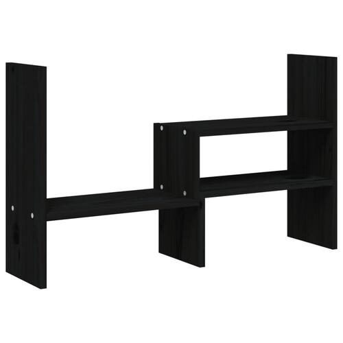 Skærmholder (39-72)x17x43 cm massivt fyrretræ sort