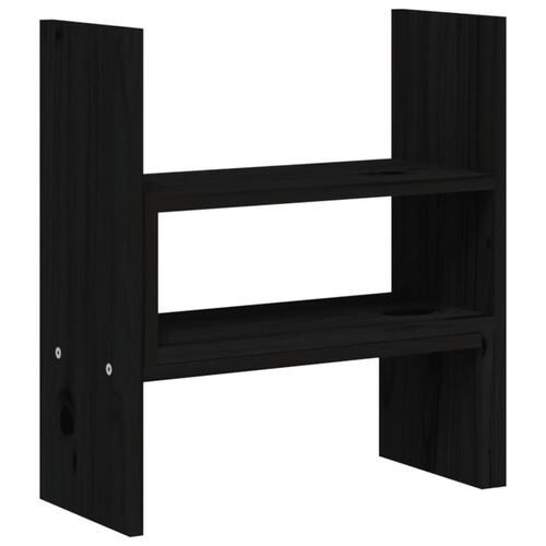 Skærmholder (39-72)x17x43 cm massivt fyrretræ sort