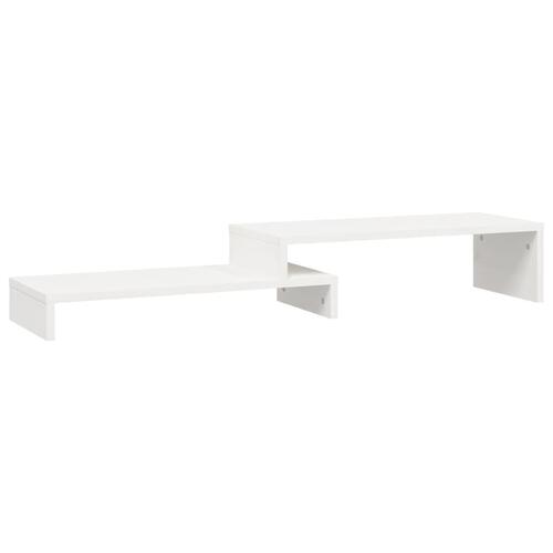 Skærmholder (52-101)x22x14 cm massivt fyrretræ hvid