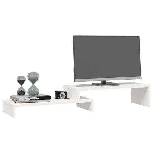 Skærmholder (52-101)x22x14 cm massivt fyrretræ hvid