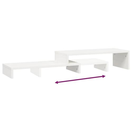 Skærmholder (52-101)x22x14 cm massivt fyrretræ hvid